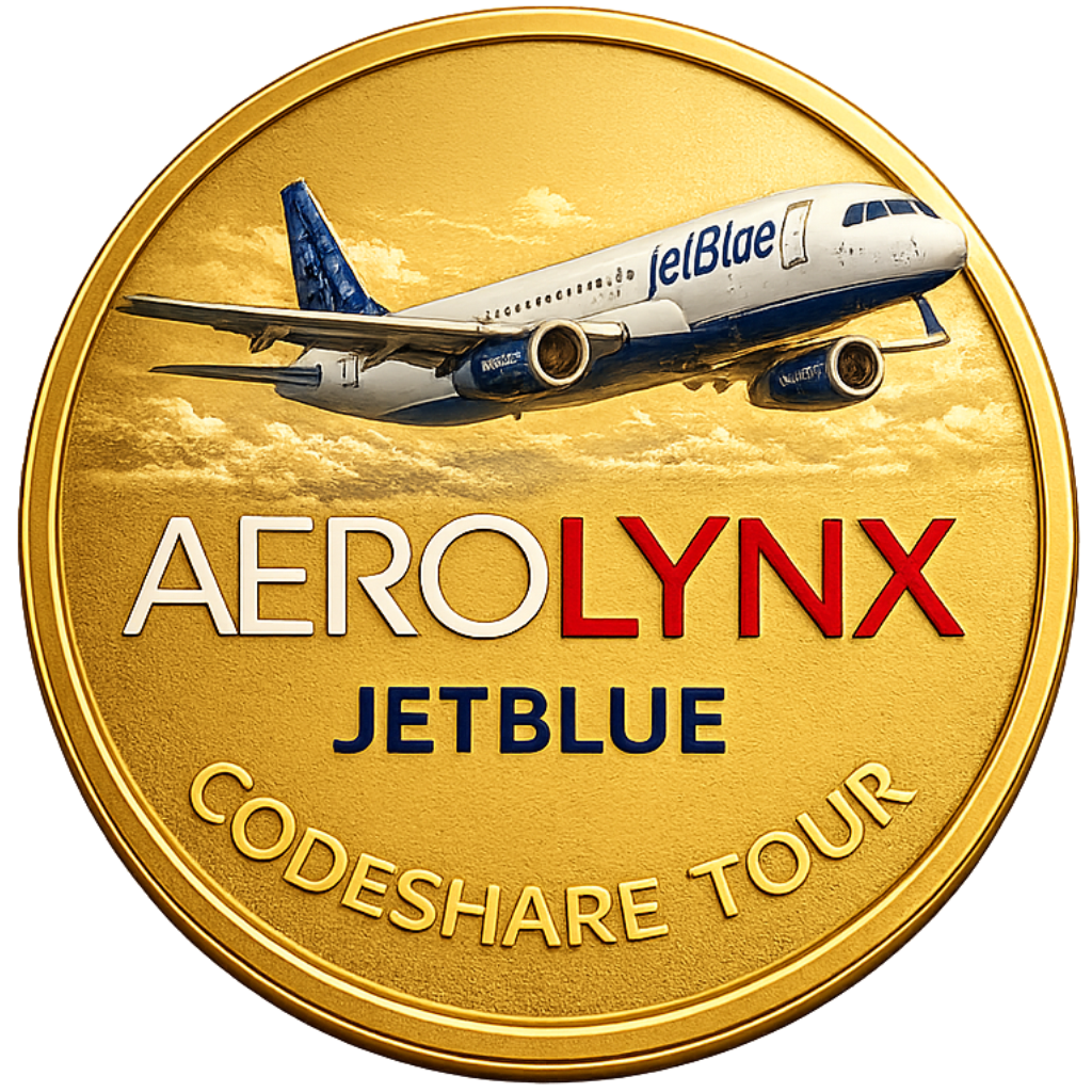Congrats on completion of the JetBlue CodeShare Tour

Tip our Blue wings to you!!!