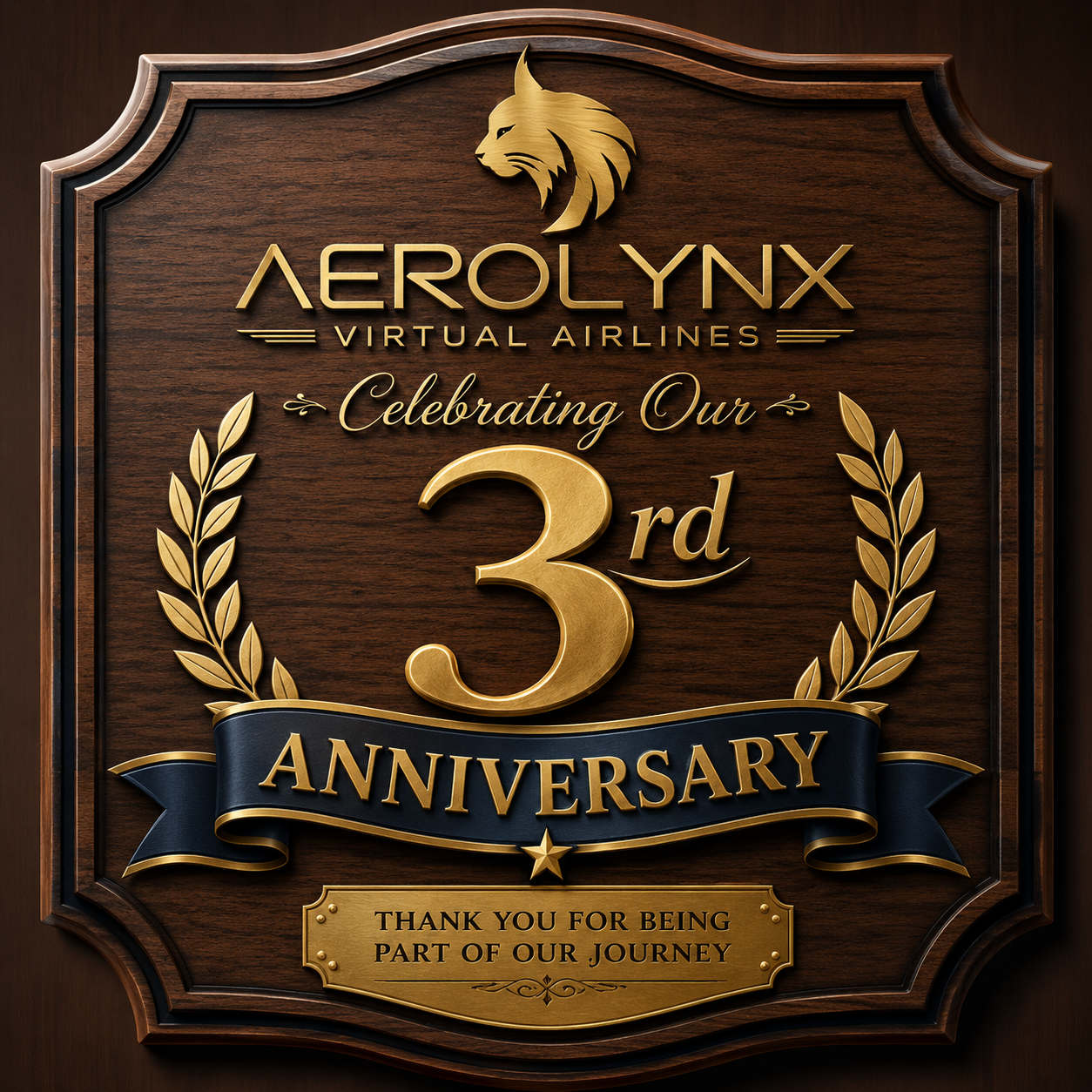 Congratulations on completing our Group Flight celebrating our 3rd Anniversary as a Virtual Airline.
